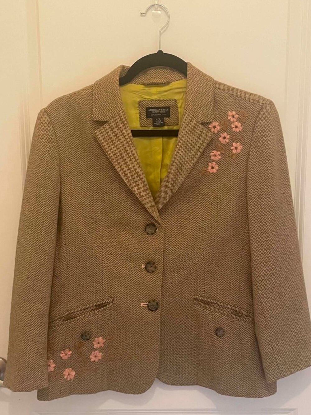 AMERICAN EAGLE OUTFITTERS Y2K Women’s Vintage Embroidered Blazer Jacket